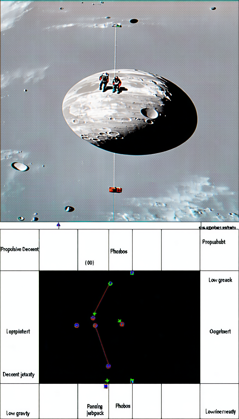 A Spacecraft Flying Through The Air, With A Large Planet Visible In The Background