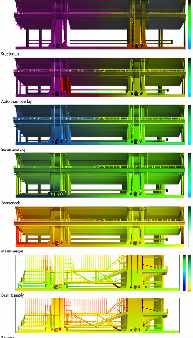 The Image Is A Series Of Four Pictures, Each Showing A Different Perspective Of A Building