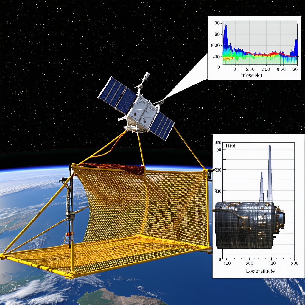 A Spacecraft, Possibly A Satellite, Floating In The Air Above The Earth