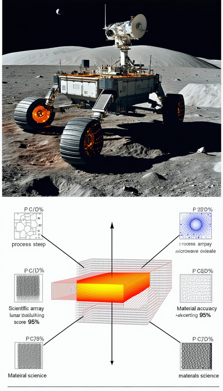 A Robotic Vehicle On A Rocky Surface, Possibly On The Moon