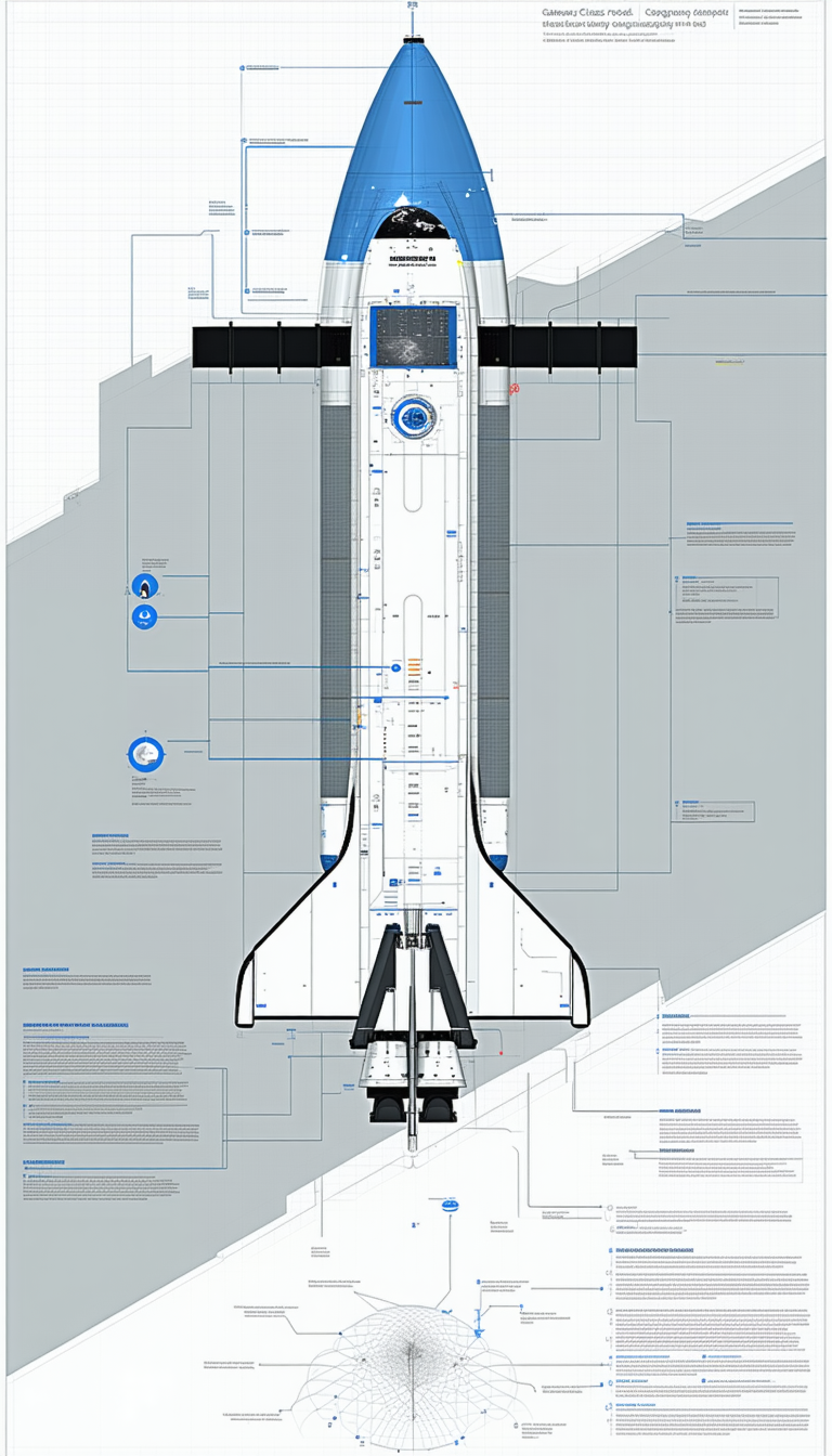 A Diagram Of A Space Shuttle Is Displayed On A Page