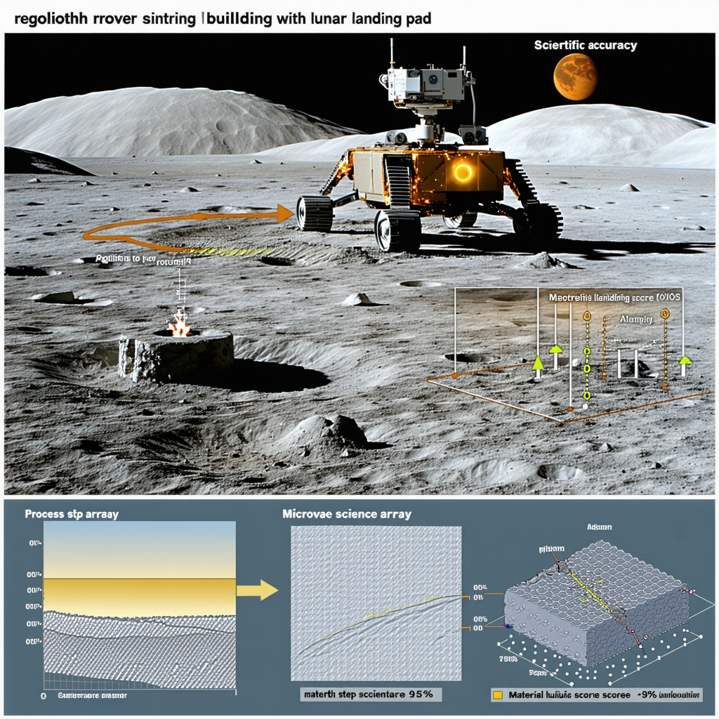 The Image Is A Split-screen Display Of A Rover On The Moon