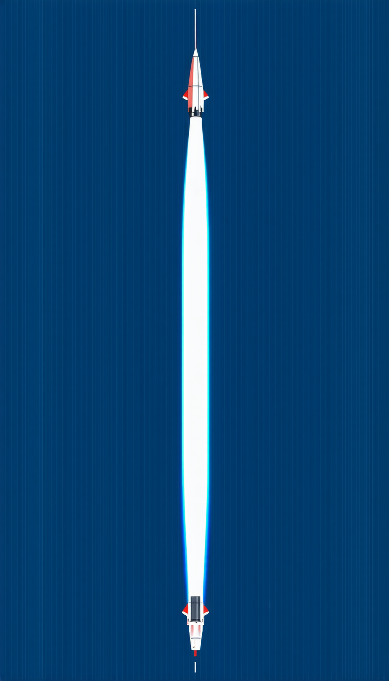 A Blue Background With A Bright White Line Running Through It