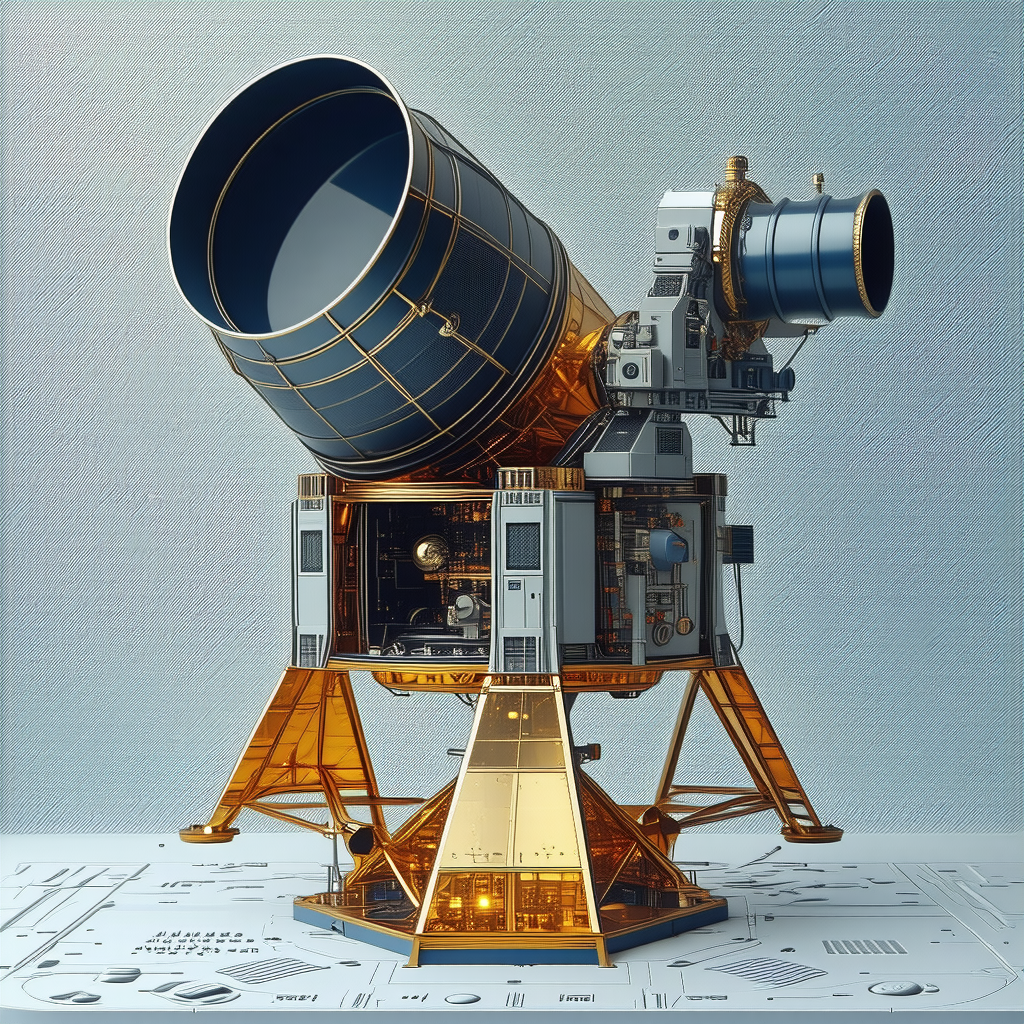 A Large, Futuristic-looking Spacecraft With A Massive, Round, Blue Dome On Top