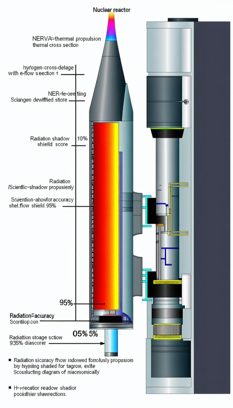 A Diagram Is Shown Of A Rocket Engine, With A Red Line Going Through The Center Of The Engine