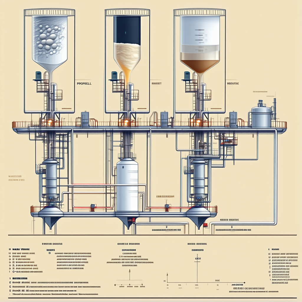 The Image Is A Detailed Diagram Of A Factory Process, Showing The Production Of Sugar