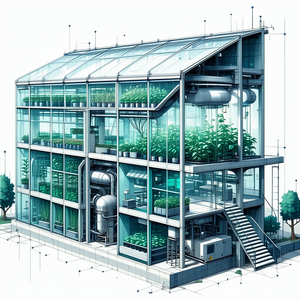The Image Is A Drawing Of A Large Building With Many Windows