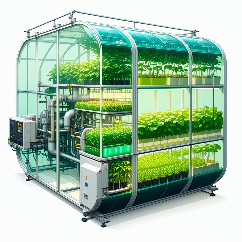 A Large, Greenhouse-like Structure Filled With Numerous Potted Plants