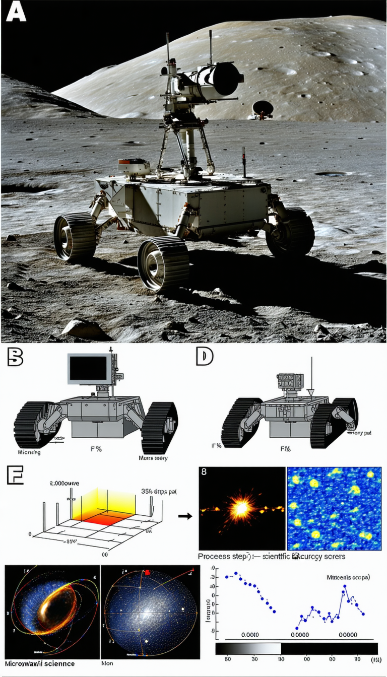 A Robotic Vehicle, Possibly A Rover, On A Rocky Terrain