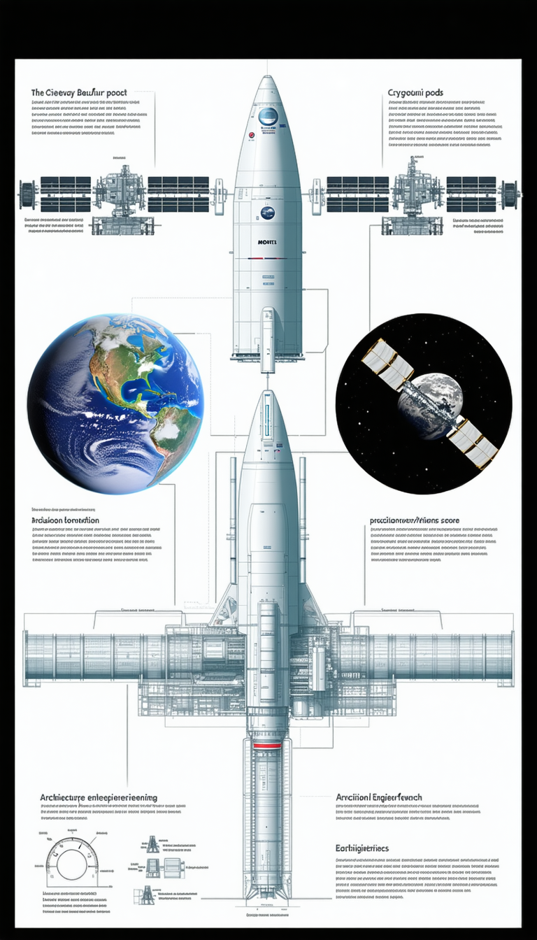 A Space Shuttle Is Shown In A Diagram, With A Large Globe Of Earth In The Background