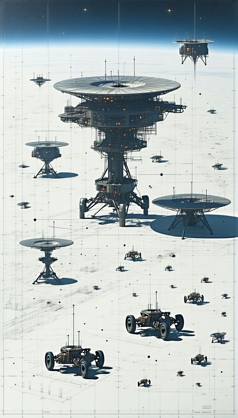 In The Image, There Is A Large Structure With A Dome-shaped Top, Surrounded By Several Smaller Domes