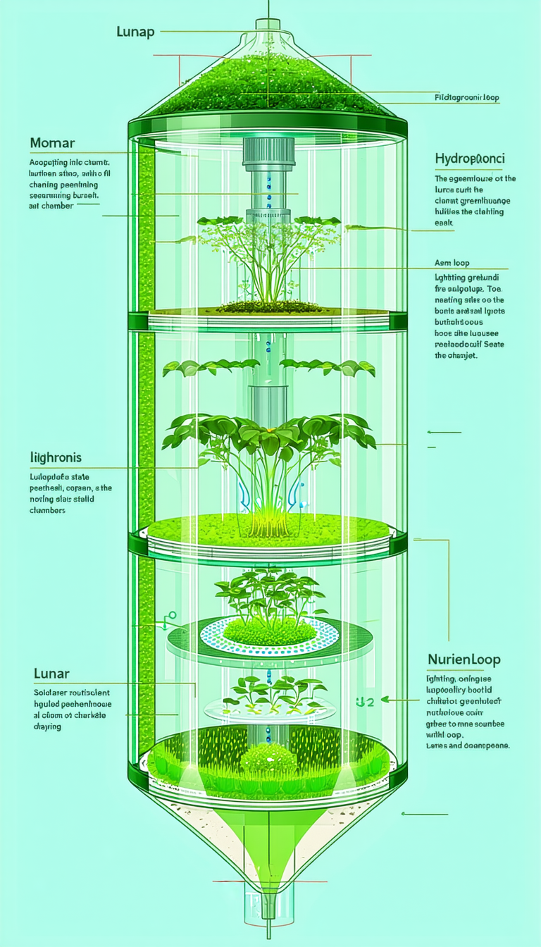 The Image Is A Diagram Of A Plant Growing In A Vertical Garden