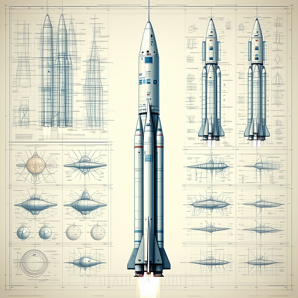 A Space Shuttle Is Shown In A Series Of Diagrams, Illustrating Its Various Components