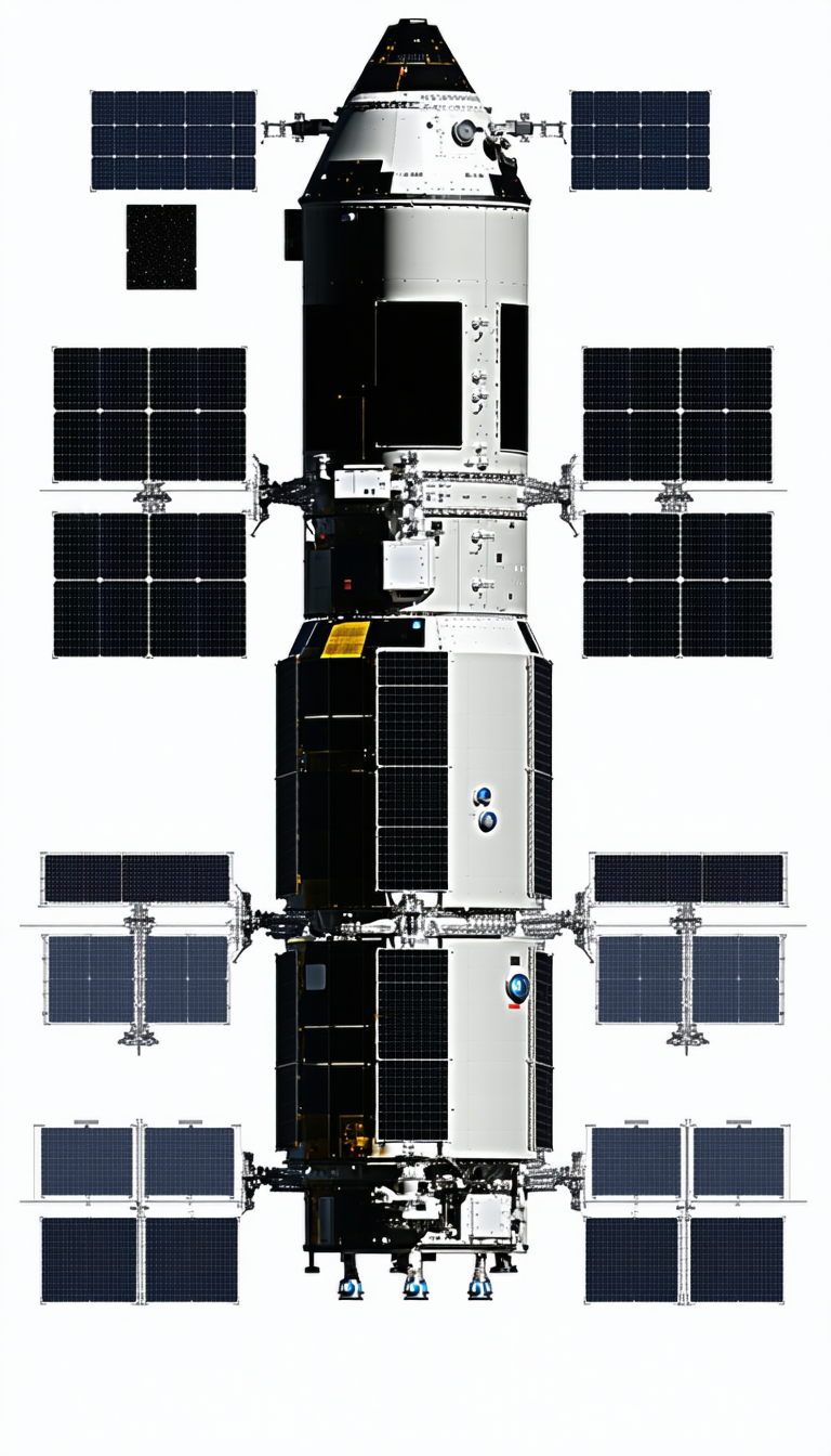 A Space Shuttle Is Shown In A White And Black Image