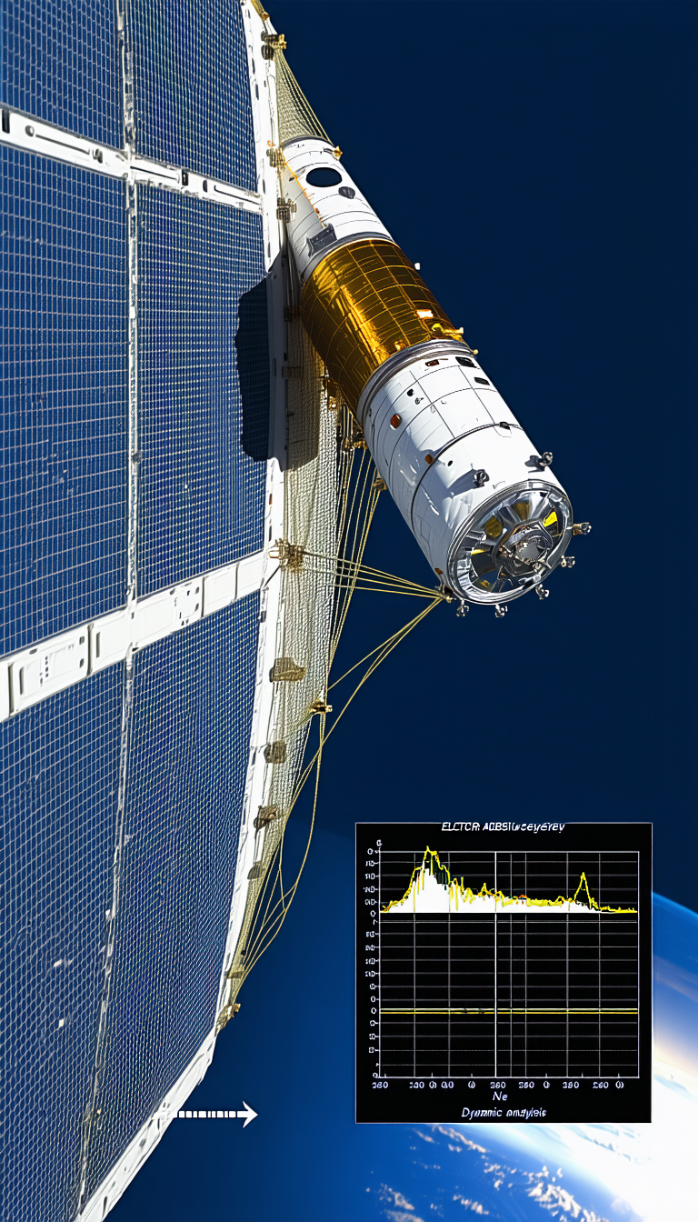 A Space Station With A Large Satellite Attached To It