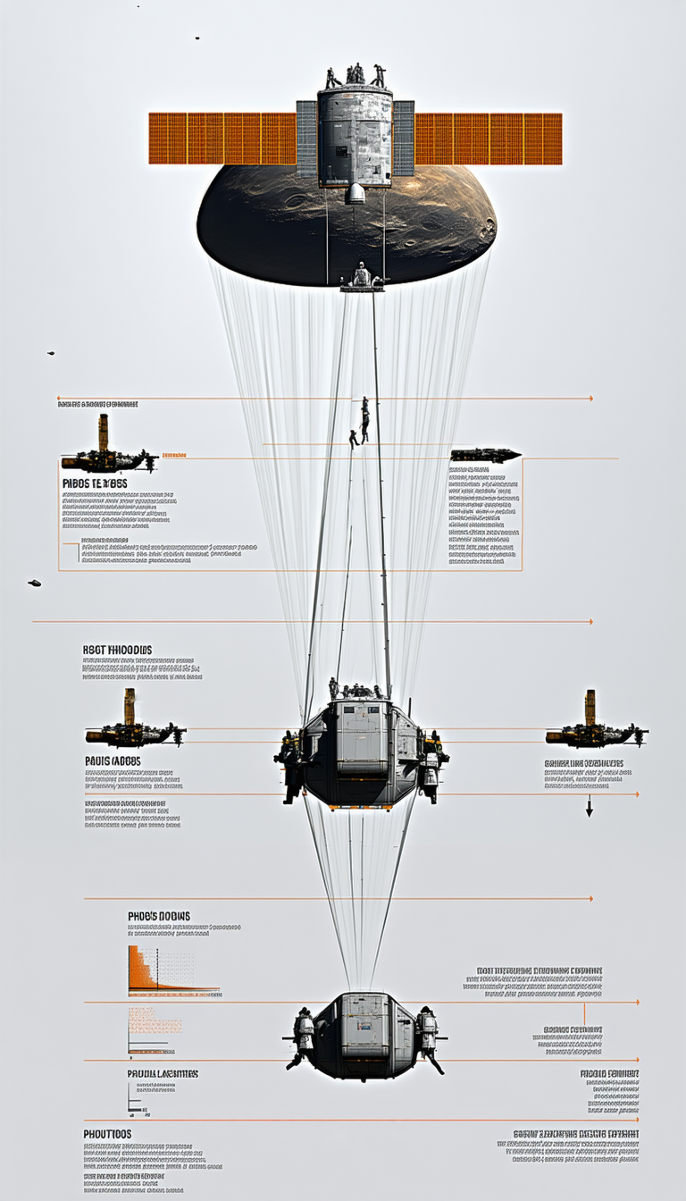 A Large Poster Is Displayed, Showing A Diagram Of A Space Shuttle
