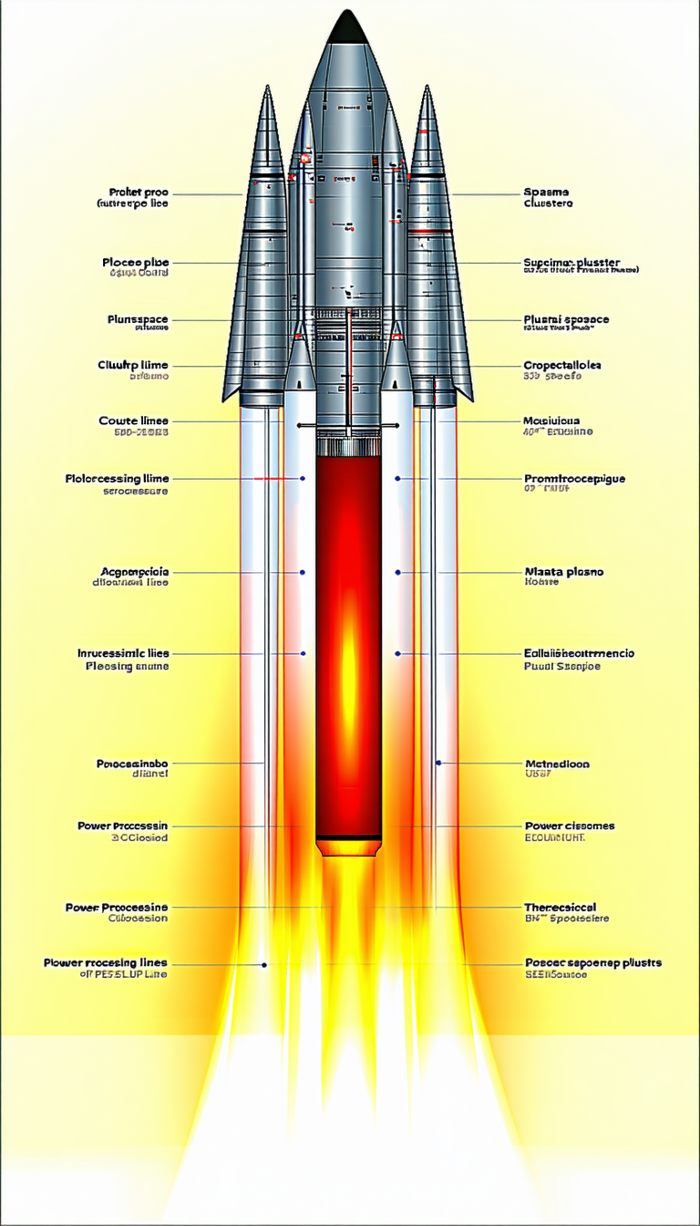 The Image Is A Diagram Of A Rocket, Showing Its Various Components And Their Functions
