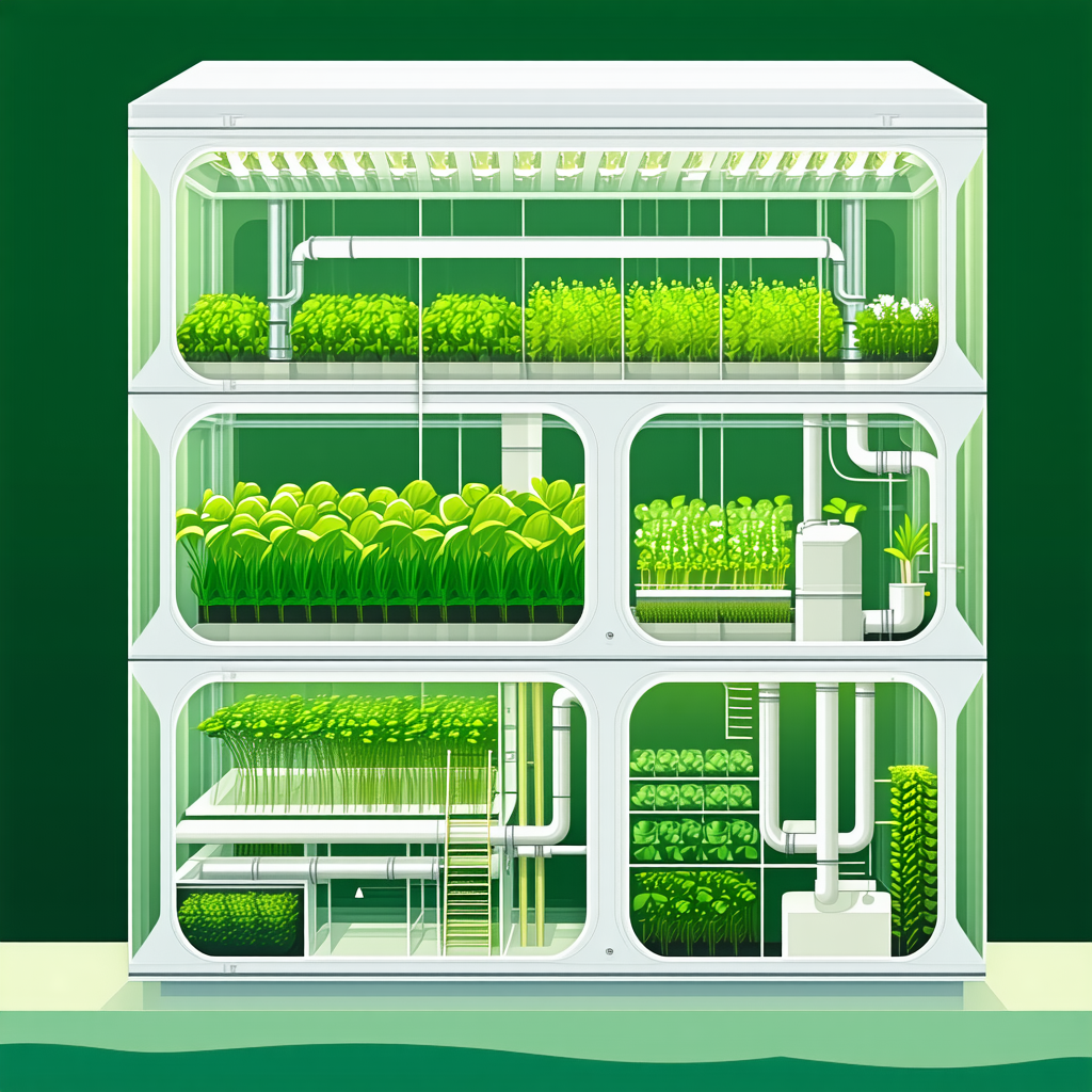 A Large, Multi-level Greenhouse Filled With Various Plants
