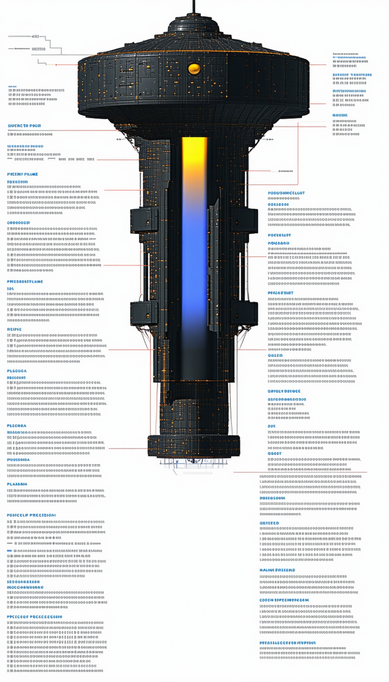 A Large, Blue And White Diagram Is Displayed On A Page