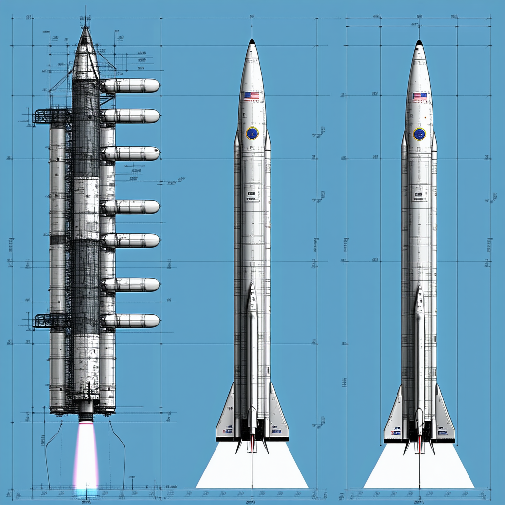A Space Shuttle Is Shown In Three Different Stages Of Its Flight
