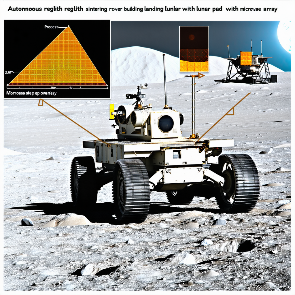 A Rover Vehicle On The Moon, With A Large Antenna On Top