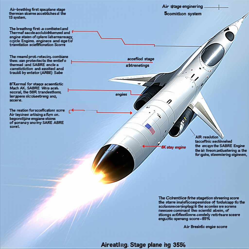 The Image Is A Diagram Of A Rocket Plane, Showing The Different Stages Of The Rocket's Flight