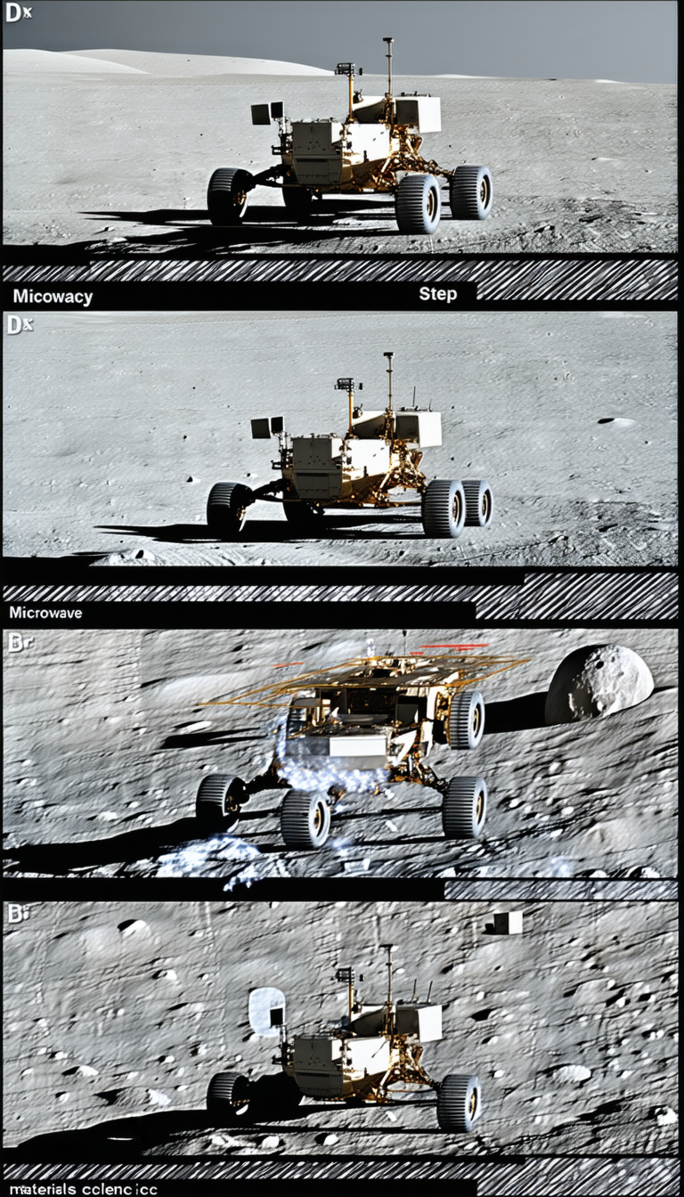 A Robotic Vehicle, Possibly A Rover, Driving On A Rocky Surface
