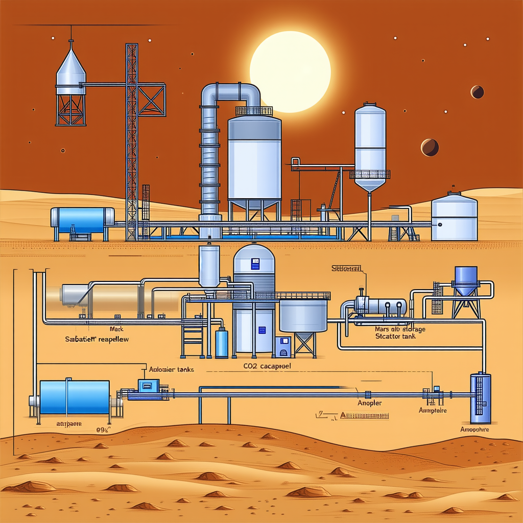 The Image Is A Cartoon Drawing Of A Factory With A Large Sun In The Background