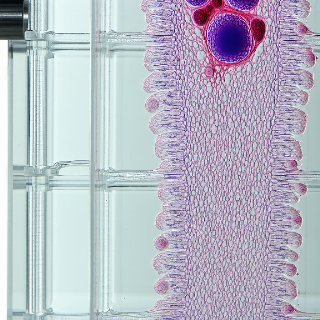 A Close-up Of A Plant Is Shown, With A Focus On The Stem