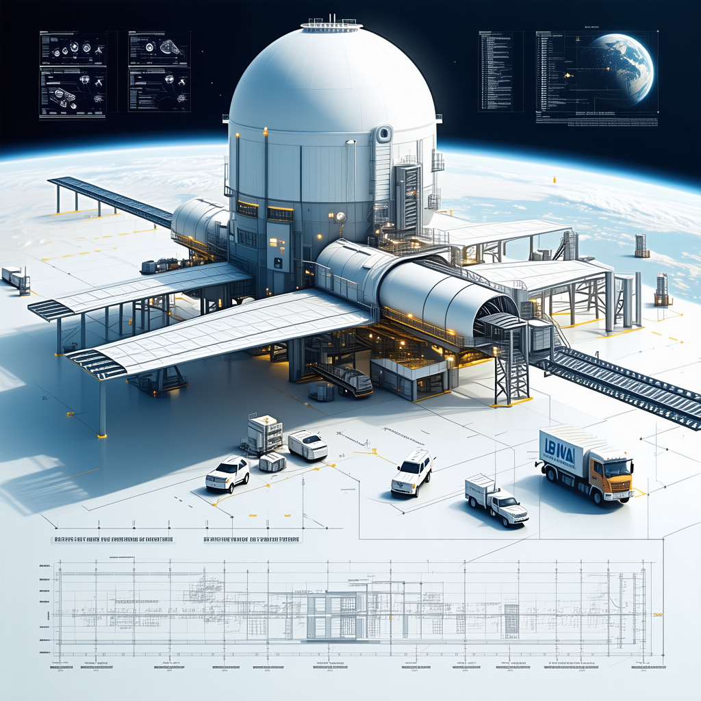 A Large White Dome Structure Is Shown In A 3d Model