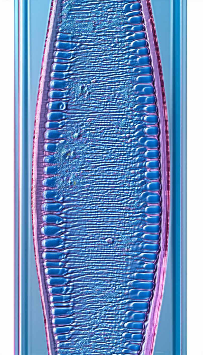 A Close-up Of A Blue And Purple Plant With A Pink Stem