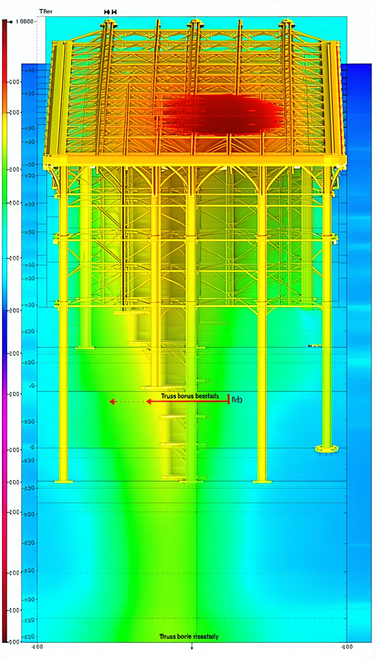 A Large Yellow Structure Is Shown In The Image