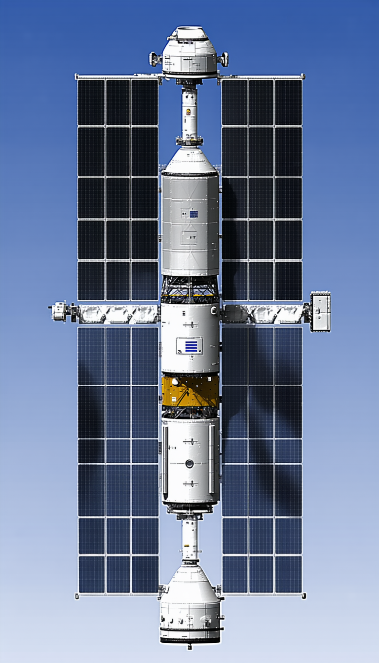 space shuttle docked space station