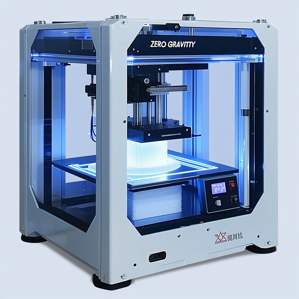 A Large, White 3d Printer Is Sitting On A Table, Ready To Print