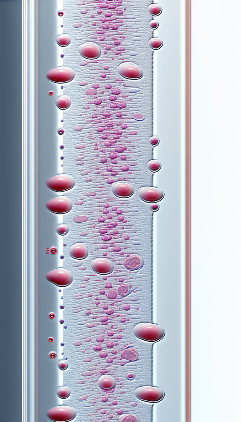 A Long, Thin, And Curved Object With A Pinkish Hue