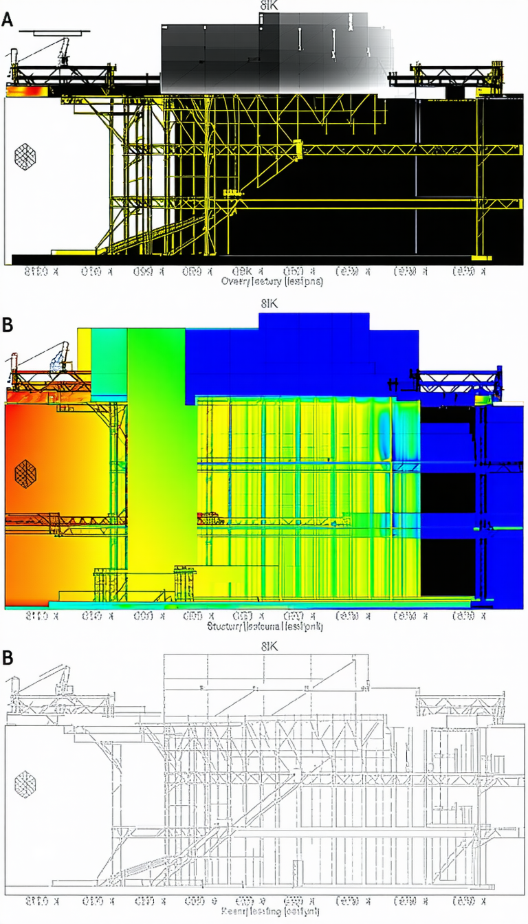 The Image Is A Series Of Three Pictures, Each Showing A Different Perspective Of A Building