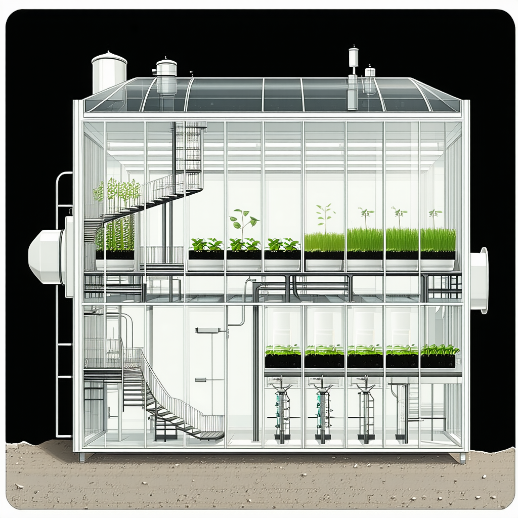 The Image Is A Black And White Drawing Of A Building With A Large Number Of Windows