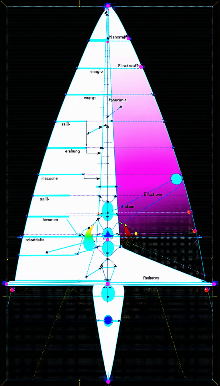 The Image Is A Diagram Of A Ship, With Various Parts Labeled And Connected By Lines