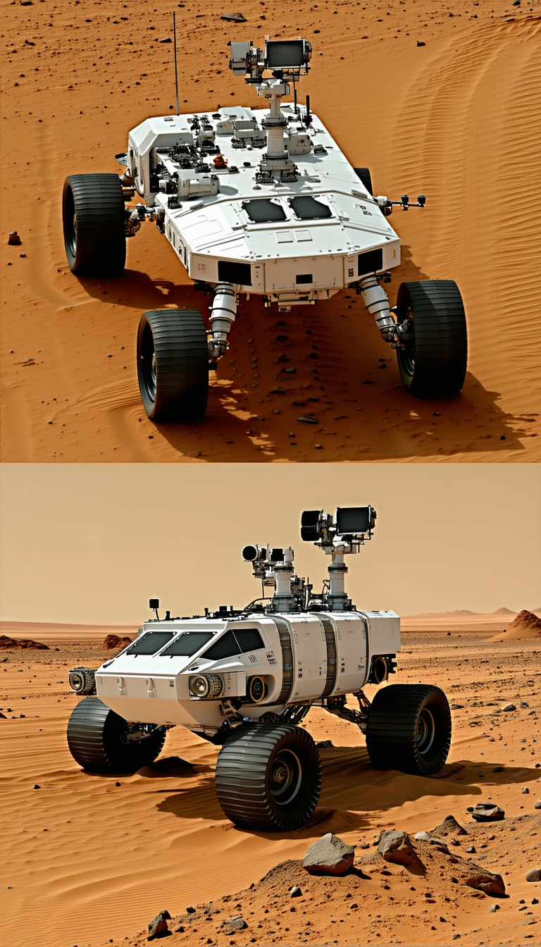 A White Vehicle With A Large Number Of Cameras On Its Front