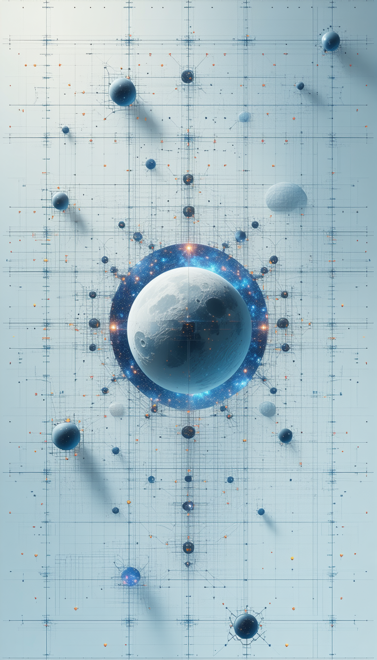 In The Image, There Is A Blue And White Planet With A Sun In The Center