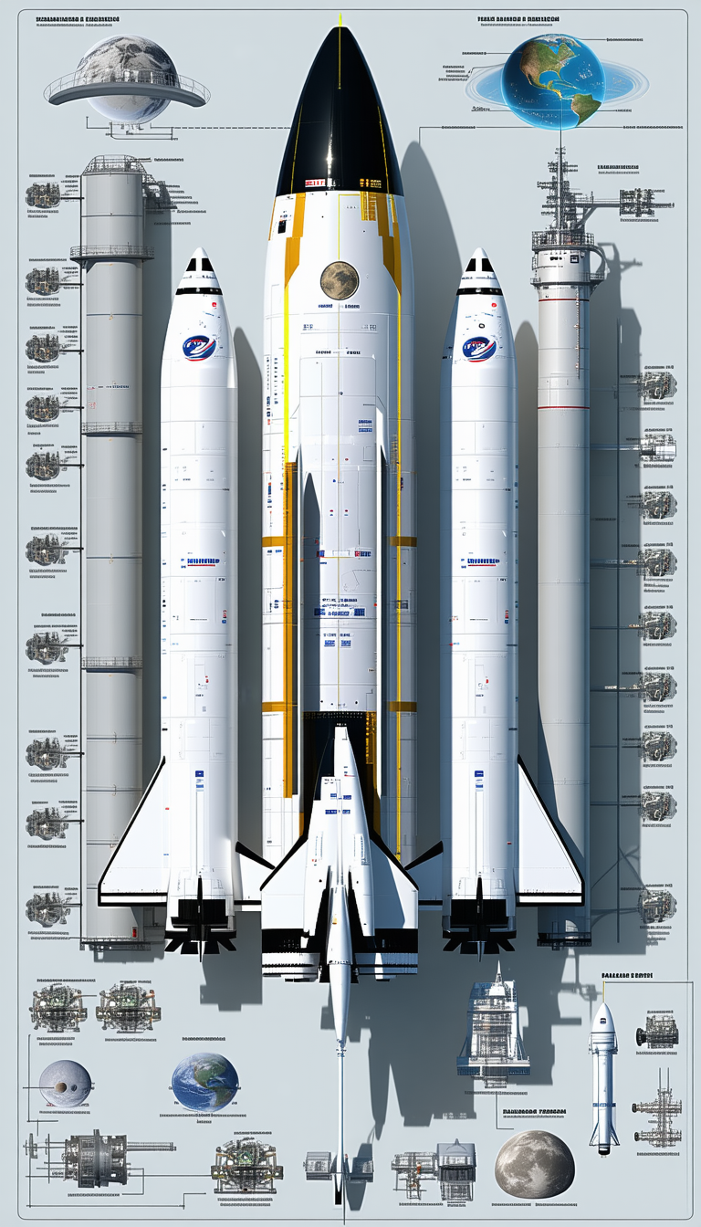 In The Image, There Are Three Space Shuttles Lined Up Next To Each Other