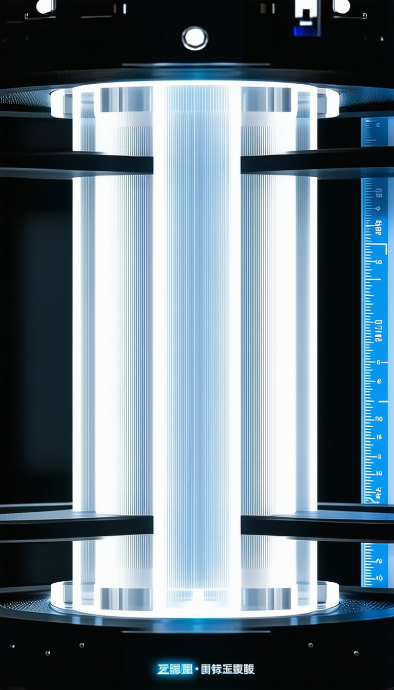 A Large, Bright Light Source, Possibly A Fluorescent Light, Illuminating A Room
