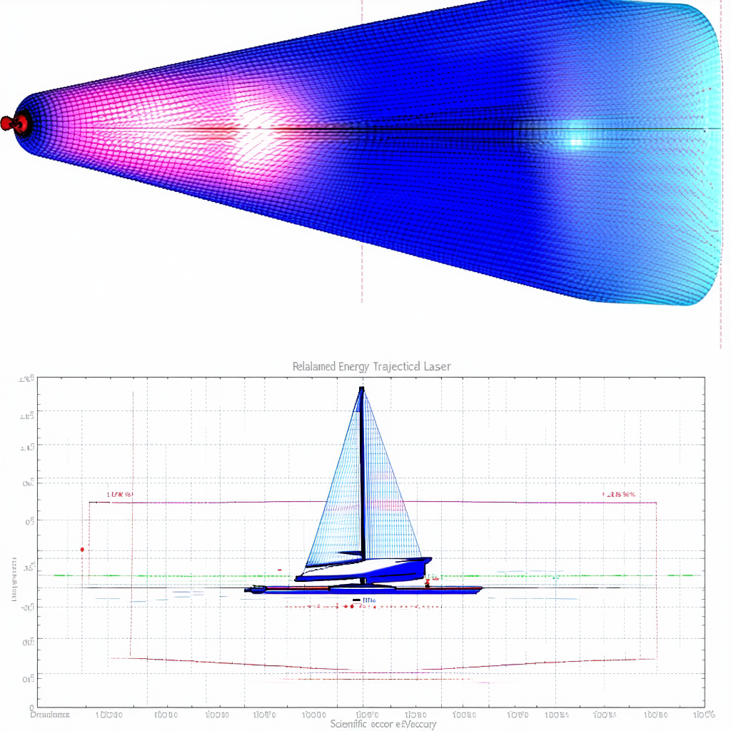 A Sailboat On A Computer Screen, With A Blue Sail And A Red Tip