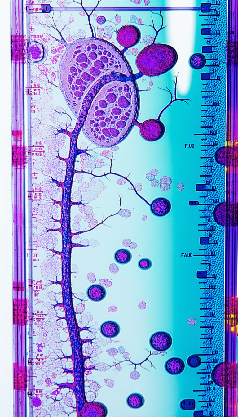 A Purple Plant With A Blue Background