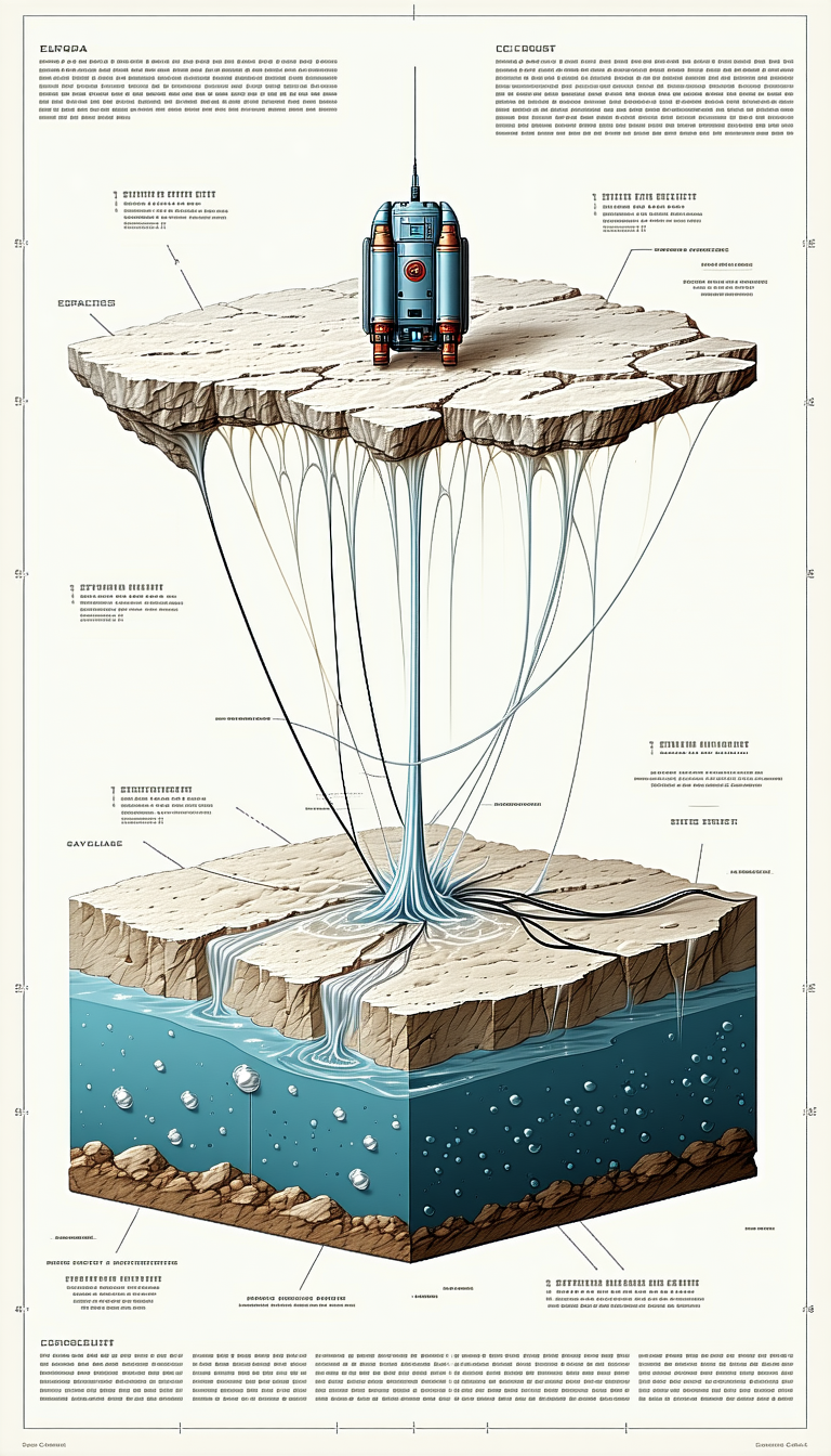 The Image Is A Detailed Illustration Of A Submarine, With A Focus On Its Underwater Operations