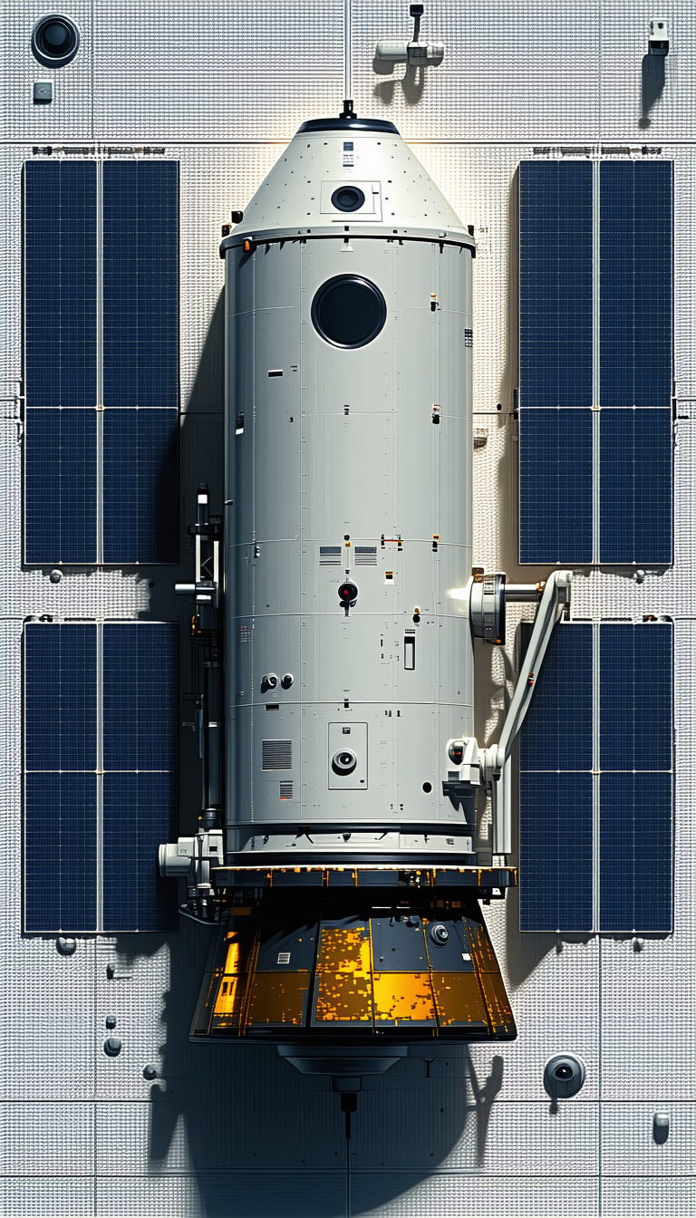 A Space Shuttle Is Shown In A Large Building, With A Large Window Providing A View Of The Shuttle