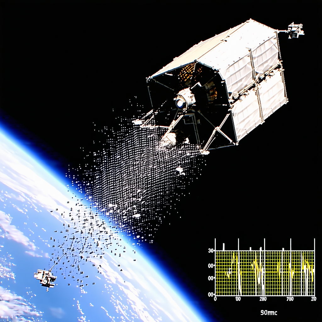A Spacecraft Flying Through The Vast Expanse Of Space