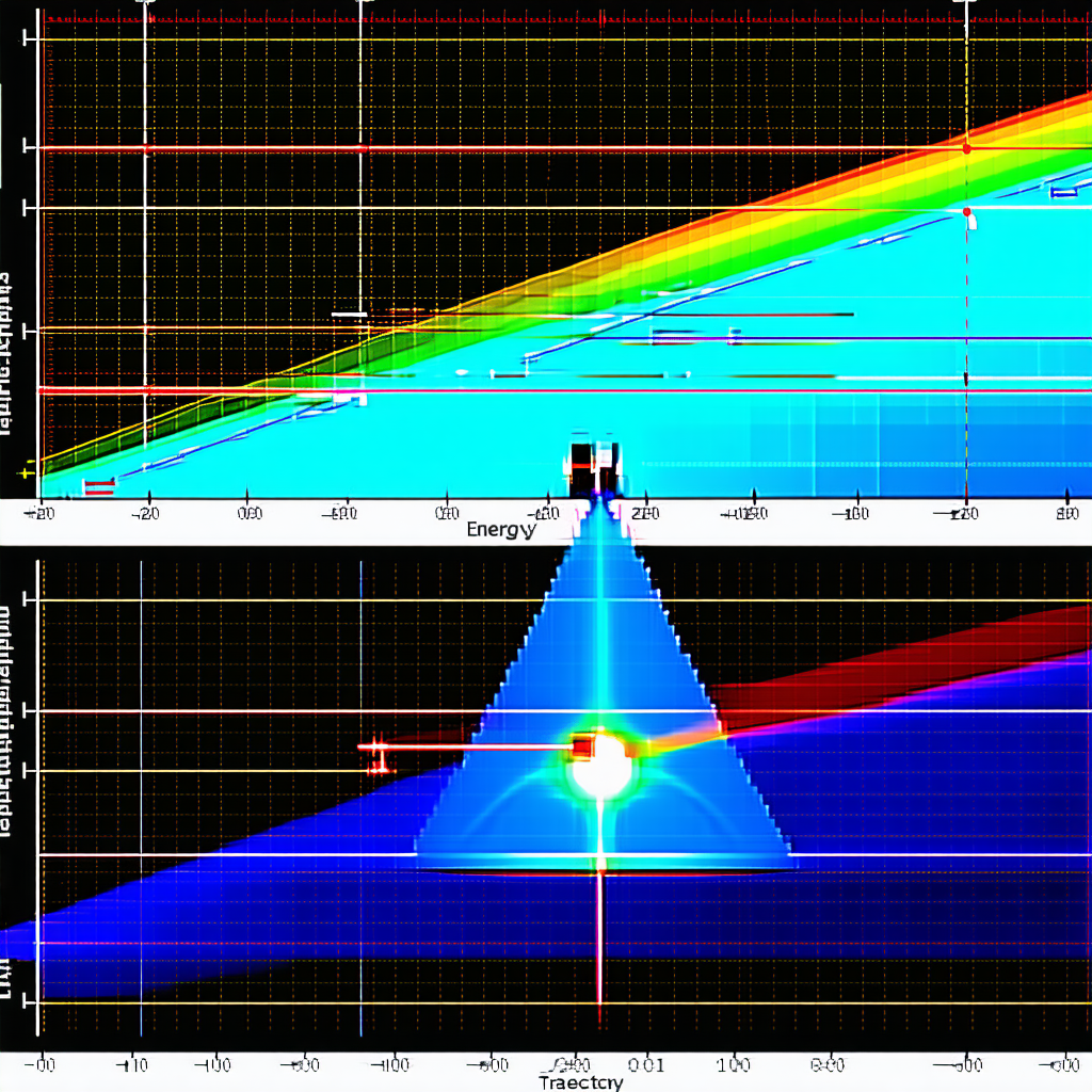 A Computer-generated Graph With A Blue Line And A Green Line