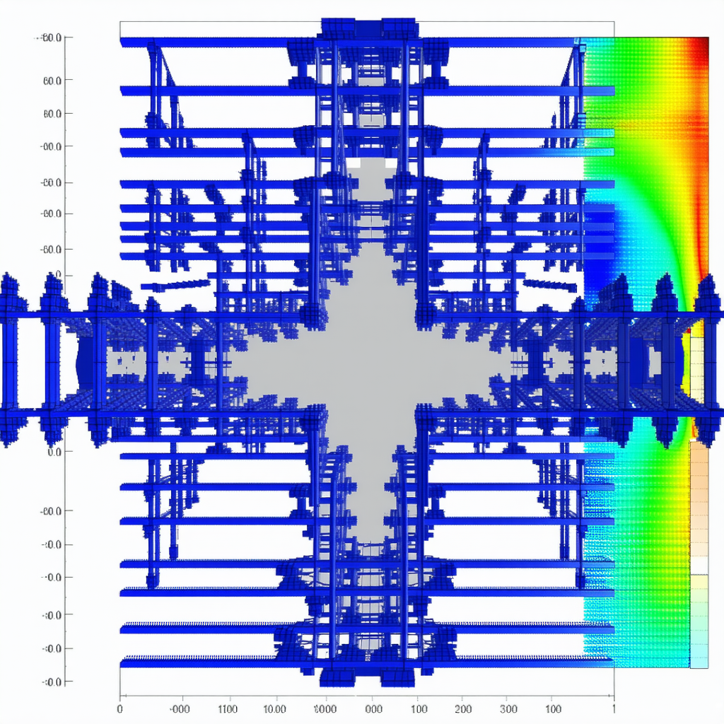 The Image Is A 3d Model Of A Building, Likely A Church, With A Cross On Top