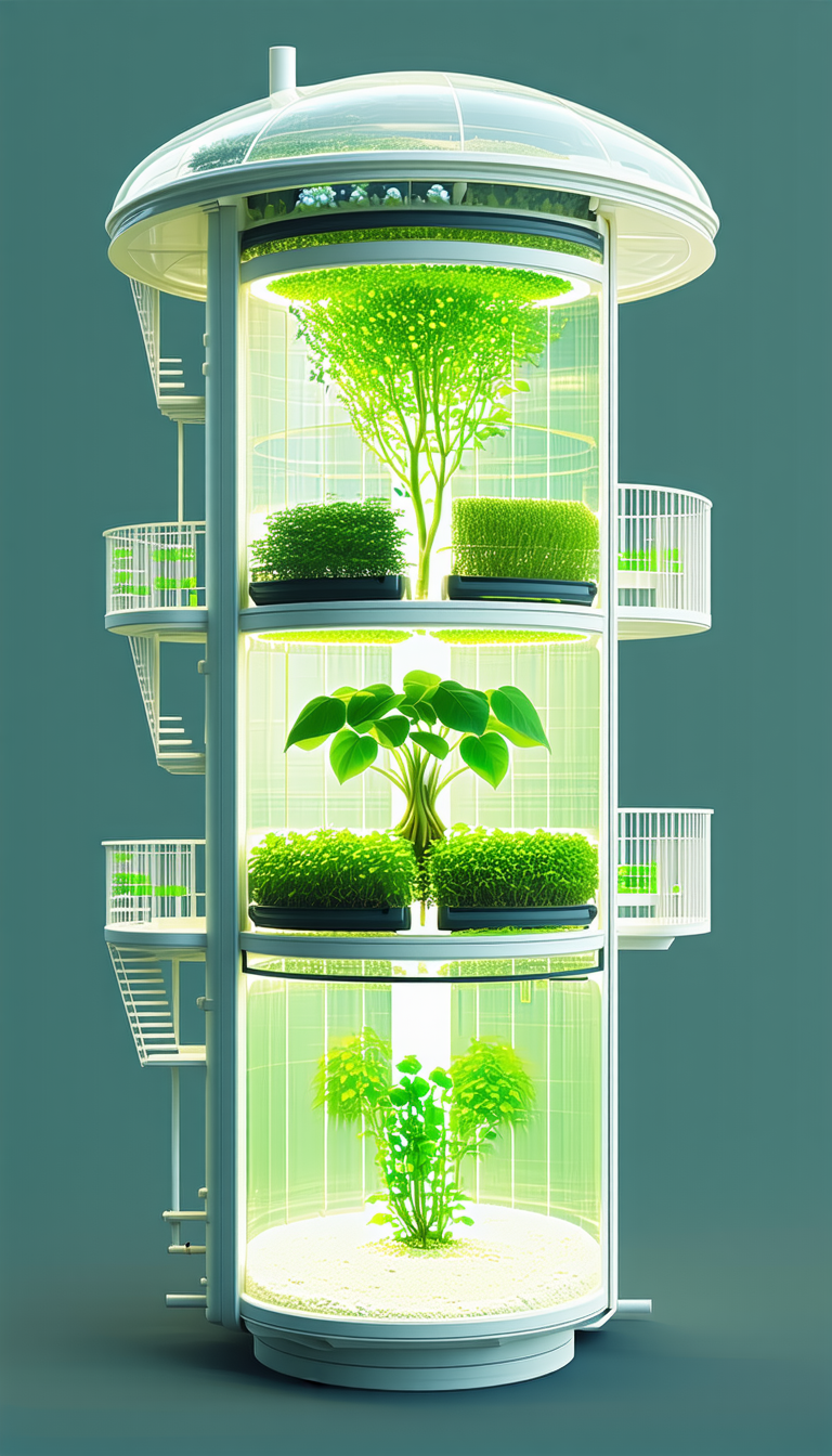 A Large, Multi-tiered Plant Display Filled With Various Plants
